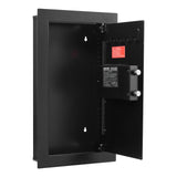 VEVOR Wall Safe, 3-Tier Hidden Wall Mounted Safe with Password & Key, Q235 Cold-Rolled Steel In-Wall Box with LED Lighting, 2 Adjustable Shelves & 5 Key Holders for Money, Jewelry, Passport, Black - Extra Image