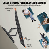 VEVOR Full Motion TV Mount Fits for Most 37-75 inch TVs, Swivel Tilt Horizontal Adjustment TV Wall Mount Bracket with 4 Articulating Arms, Max VESA 600x400mm, Holds up to 132 lbs - Side View