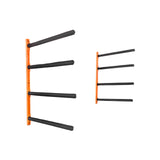 VEVOR Wall Kayak Storage Rack, 4-Capacity Wall Mounted Kayak Holders for Kayak Canoe Paddle Board, Kayak Storage Hooks with Adjustable Padded Arms, 181.6 KG Load Kayak Hanger for Indoor Outdoor Garage