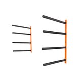 VEVOR Wall Kayak Storage Rack, 4-Capacity Wall Mounted Kayak Holders for Kayak Canoe Paddle Board, Kayak Storage Hooks with Adjustable Padded Arms,