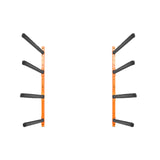 VEVOR Wall Kayak Storage Rack, 4-Capacity Wall Mounted Kayak Holders for Kayak Canoe Paddle Board, Kayak Storage Hooks with Adjustable Padded Arms,