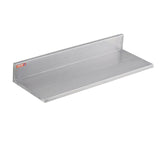 VEVOR 8.6" x 24" Stainless Steel Shelf, Wall Mounted Floating Shelving with Backsplash, 44 lbs Load Capacity Commercial Shelves, Heavy Duty Storage