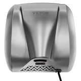 VEVOR Heavy Duty Commercial Hand Dryer, 1800W Automatic High Speed Stainless Steel Warm Wind Hand Blower, 220V-240V Plug In/Hardwired Two Power Options, Compliant for Industry Business Restrooms