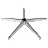 Office Chair Base Replacement, 710 mm 1134 kg Static Load Capacity, Heavy Duty Universal Computer Desk Chair Stool Base Part with Reinforced Metal Legs, Desk Chair Base Replacement Parts, Silver