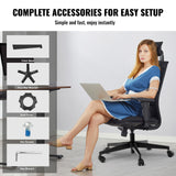 Office Chair Base Replacement, 710 mm, 1134 kg Static Load Capacity, Heavy Duty Universal Computer Desk Chair Stool Base Part with Reinforced Metal Legs, Desk Chair Base Replacement Parts, Black