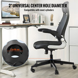 Office Chair Base Replacement, 710 mm, 1134 kg Static Load Capacity, Heavy Duty Universal Computer Desk Chair Stool Base Part with Reinforced Metal Legs, Desk Chair Base Replacement Parts, Black
