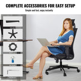 Office Chair Base Replacement, 710 mm, 1134 kg Static Load Capacity, Heavy Duty Universal Computer Desk Chair Stool Base Part with Reinforced Metal Legs, Desk Chair Base Replacement Parts, Black