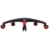 Office Chair Base Replacement, 710 mm, 1134 kg Static Load, Heavy Duty Universal Computer Desk Chair Stool Base Part with 5 Casters and Reinforced Legs, Desk Chair Base Replacement, Black + Red - Extra Image