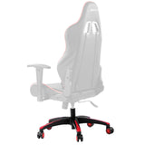 Office Chair Base Replacement, 710 mm, 1134 kg Static Load, Heavy Duty Universal Computer Desk Chair Stool Base Part with 5 Casters and Reinforced Legs, Desk Chair Base Replacement, Black + Red