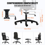 VEVOR Office Chair Base Replacement 710mm Swivel Chair Base 1134kg 100mm Stroke - 45-Degree Angle