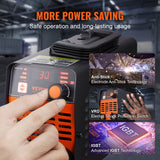 VEVOR ARC Stick Welder 220V 120A 2-in-1 Lift TIG Welding Machine Hot Start - 45-Degree Angle