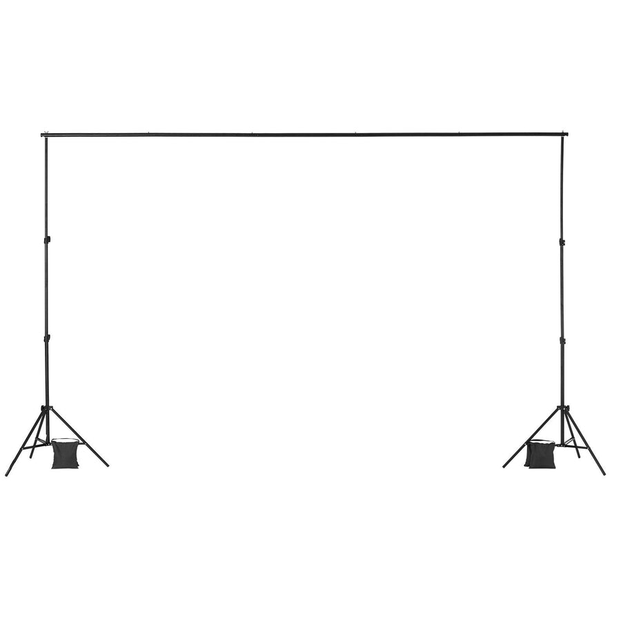 Backdrop Stand, 198 x 300 cm Adjustable Photo Backdrop Stand Kit, Portable Background Backdrop Stand with 5 Crossbars, Heavy Duty Projector Screen Stand, for Wedding, Photo Video Studio & Party