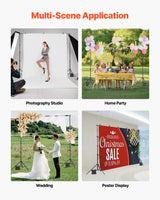 VEVOR Backdrop Stand Background Stand Kit with 2 Tripod for Party & Photo Studio