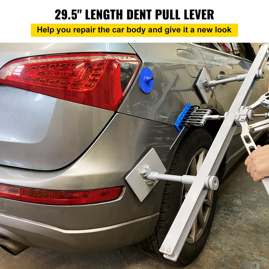 Dent Pull Lever Bar Kit, Car Dent Puller Kit Dent Pull Lever, Fit for Both Aluminum and Steel Dent Pulling (750MM)