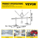 VEVOR Dent Pull Lever Bar Kit Fit for Both Aluminum and Steel Dent Pulling (43INCH/1100MM) - Close-Up Angle