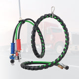 VEVOR 12FT Semi Truck Air Lines Kit with 2PCS Glad Hands, 3-in-1 Air Hoses & 7 Way ABS Electric Power Line, with 2PCS Gladhand Handles, 4PCS Seals and