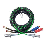 VEVOR 15FT Semi Truck Air Lines Kit, 3-in-1 Air Hoses & ABS Power Line for Semi Truck Trailer Tractor, 7-Way Plug Electrical Cord Cable and Rubber Air Lines Hose Assembly Kit with Hook & Teflon Tape - Extra Image