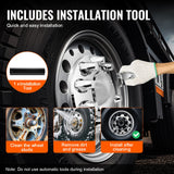 VEVOR Front Axle Cover Combo Kit ABS Lug Nut Covers with Nut Cover Tools - 45-Degree Angle