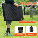 VEVOR 8 Seat Portable Folding Sport Bench Outdoor Camping Chair with Carry Bag - 45-Degree Angle