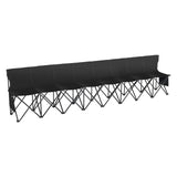 VEVOR 8 Seat Portable Folding Sport Bench Outdoor Camping Chair with Carry Bag - Extra Image