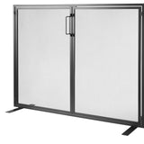 VEVOR Fireplace Screen 1 Panel with Door, Sturdy Iron Mesh Fireplace Screen, 990(L) x780(H)MM Spark Guard Cover, Simple Installation, Free Standing Fire Fence Grate for Living Room Home Decor Modern - Extra Image