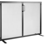 VEVOR Fireplace Screen 1 Panel with Door, Sturdy Iron Mesh Fireplace Screen, 990(L) x780(H)MM Spark Guard Cover, Simple Installation, Free Standing Fire Fence Grate for Living Room Home Decor Modern - Extra Image