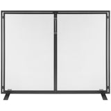 VEVOR Fireplace Screen 1 Panel with Door, Sturdy Iron Mesh Fireplace Screen, 990(L) x780(H)MM Spark Guard Cover, Simple Installation, Free Standing Fire Fence Grate for Living Room Home Decor Modern