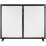 VEVOR Fireplace Screen 1 Panel with Door, Sturdy Iron Mesh Fireplace Screen, 990(L) x780(H)MM Spark Guard Cover, Simple Installation, Free Standing Fire Fence Grate for Living Room Home Decor Modern - Extra Image