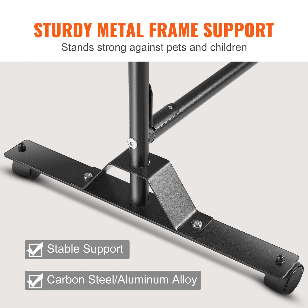 VEVOR Room Divider, 8 ft x 10 ft (96 x 120inch) Portable Panel Room Divider with Wheels Curtain Divider Stand, Room Divider Privacy Screen for Office, Bedroom, Dining Room, Study, Black