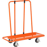 VEVOR Drywall Cart, 3000 LBS Panel Dolly Cart with 45.28" x 21.8" Deck and 5" Swivel Wheels, Heavy-Duty Drywall Sheet Cart, Handling Wall Panel,