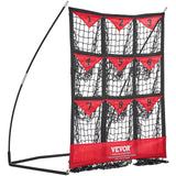 VEVOR 9 Hole Baseball Softball Pitching Net 9 Pocket Hitting Practice 49