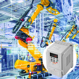 VEVOR VFD 2.2KW 10A 3HP Variable Frequency Drive for 3-Phase Motor Speed Control - Low Angle