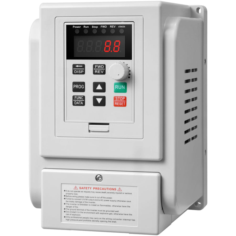 VFD 5HP, 4KW, 18A, 1 Phase 220V-240V Input to 3 Phase 220V-240V Output Variable Frequency Drive, 0-400Hz VFD for AC Motor Speed Control