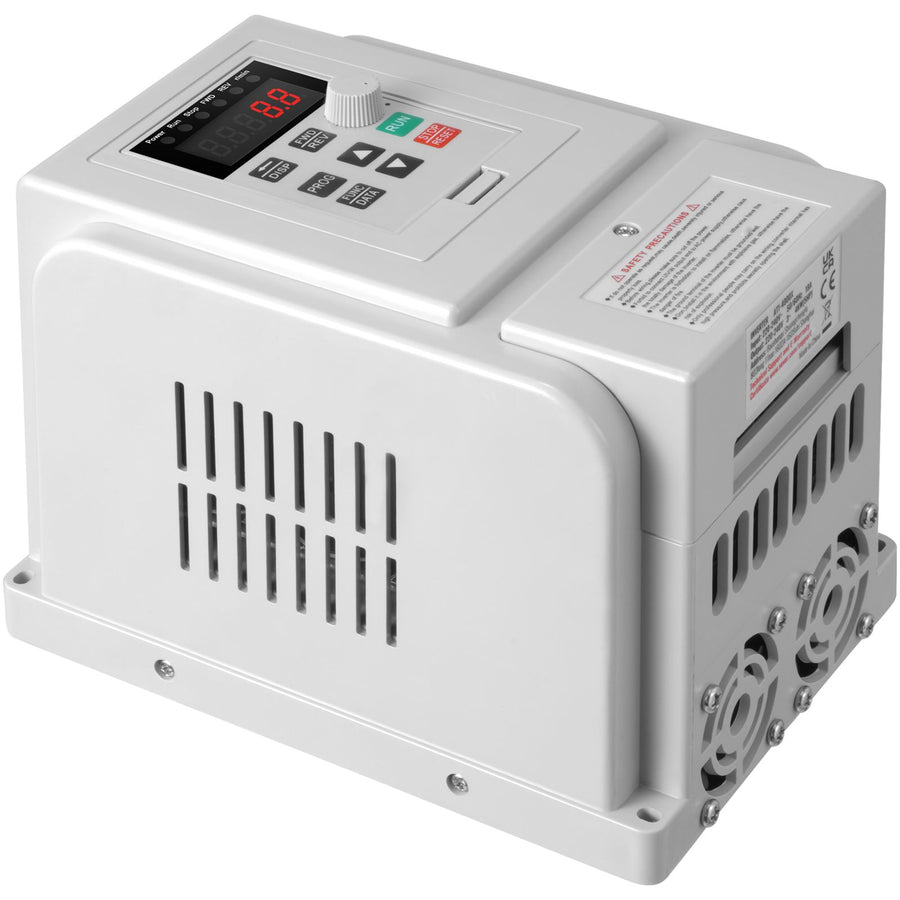 VFD 5HP, 4KW, 18A, 1 Phase 220V-240V Input to 3 Phase 220V-240V Output Variable Frequency Drive, 0-400Hz VFD for AC Motor Speed Control