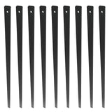 VEVOR Staircase Metal Balusters, 29.5'' x 1'' Flat Aluminum Alloy Decorative Banister Spindles, 51 Pack Deck Baluster with Screws, Classic Hollow Deck