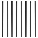 VEVOR Staircase Metal Balusters, 32.28"x1"x0.2" Flat Aluminum Alloy Decorative Banister Spindles, 51 Pack Deck Baluster with Screws, Classic Hollow