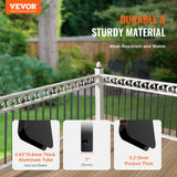 VEVOR Staircase Metal Balusters, 32.28"x1"x0.2" Flat Aluminum Alloy Decorative Banister Spindles, 51 Pack Deck Baluster with Screws, Classic Hollow