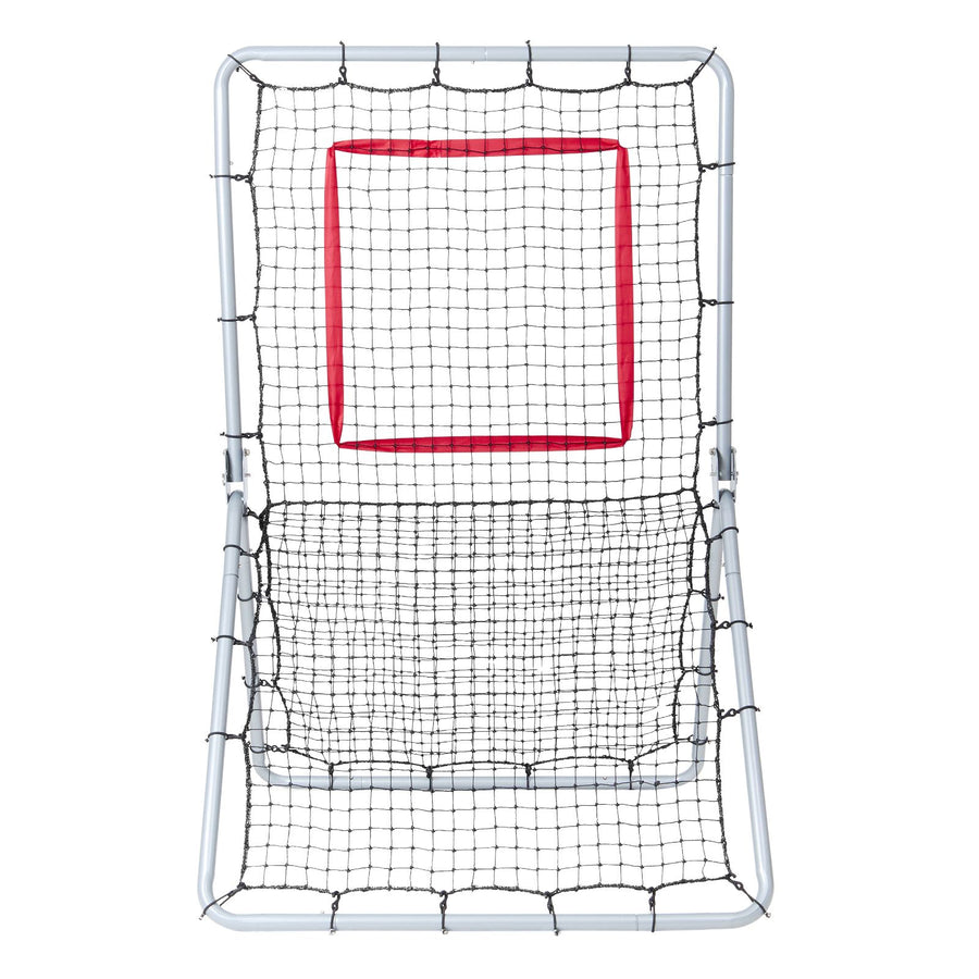 Baseball And Softball Rebounder Net, 3.5 x 6 ft PitchBack Baseball Pitching Nest, Softball Pitchback Net, Fielding Trainer, Bounce Back Net for Fielding/Throwing Practice, 5 Adjustable Angles