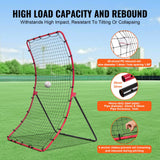 VEVOR Baseball And Softball Rebounder Net 4x5.5 ft PitchBack All Angle Fielding - Top-Down View