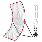 VEVOR Baseball And Softball Rebounder Net 4x5.5 ft PitchBack All Angle Fielding - Low Angle