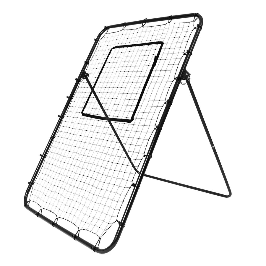 Baseball And Softball Rebounder Net, 4 x 6 Feet PitchBack Baseball Nest for Pitching and Fielding Training, Pitch Return Trainer Rebound Net with Pitching Target, 4 Adjustable Angles