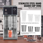 Ice Cream Blender, 400W High-Speed Ice Cream Maker Mixer Stir Machine 4200RPM, Stepless Speed Adjustment, 304 Stainless Steel Ice Cream Shaker, 3 Hand Cups, Make Various Flavors of Ice Cream