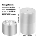 Ice Ball Press Kit, Aircraft Al Alloy Ice Press with Ice Block Mold, Large Mat, Tong, Drip Tray, One Glass, Round Ice Ball Maker 2.4"/60 mm Ice Sphere, for Whiskey, Cocktail on Party & Holiday