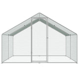 VEVOR Large Metal Chicken Coop, 3x3.93x1.99 m Walk-in Chicken Runs for Yard with Cover, Spire Roof Hen House with Security Lock for Outdoor and - Extra Image