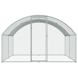 VEVOR Large Metal Chicken Coop, 9.8x12.9x6.5 ft Walk in Chicken Run for Yard with Waterproof Cover, Doom Roof Hen House with Security Lock for Outdoor
