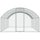 VEVOR Large Metal Chicken Coop with Run, 9.8x19.3x6.5 ft Walk-in Chicken Runs for Yard with Cover, Doom Roof Hen House with Security Lock for Outdoor