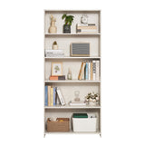 VEVOR 5-Tier Wide Bookshelf 173cm Wooden Freestanding Open Bookcase Shelf White - Extra Image