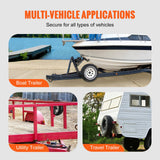 VEVOR Spare Tire Carrier, Trailer Spare Tire Mount, 160 lbs Capacity, Utility Trailer Accessories Fits Most 4 & 5 & 6 & 8 Lugs Wheels on 4", 4.25",