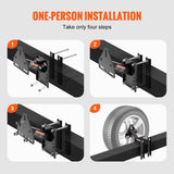 VEVOR Spare Tire Carrier, Trailer Spare Tire Mount, 160 lbs Capacity, Utility Trailer Accessories Fits Most 4 & 5 & 6 & 8 Lugs Wheels on 4", 4.25",