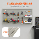 VEVOR Slatwall Panels, 121.9 x 30.48 cm Gray Garage Wall Panels (Set of 2 Panels), Heavy Duty Garage Wall Organizer Panels Display Perfect for Retail - Side View
